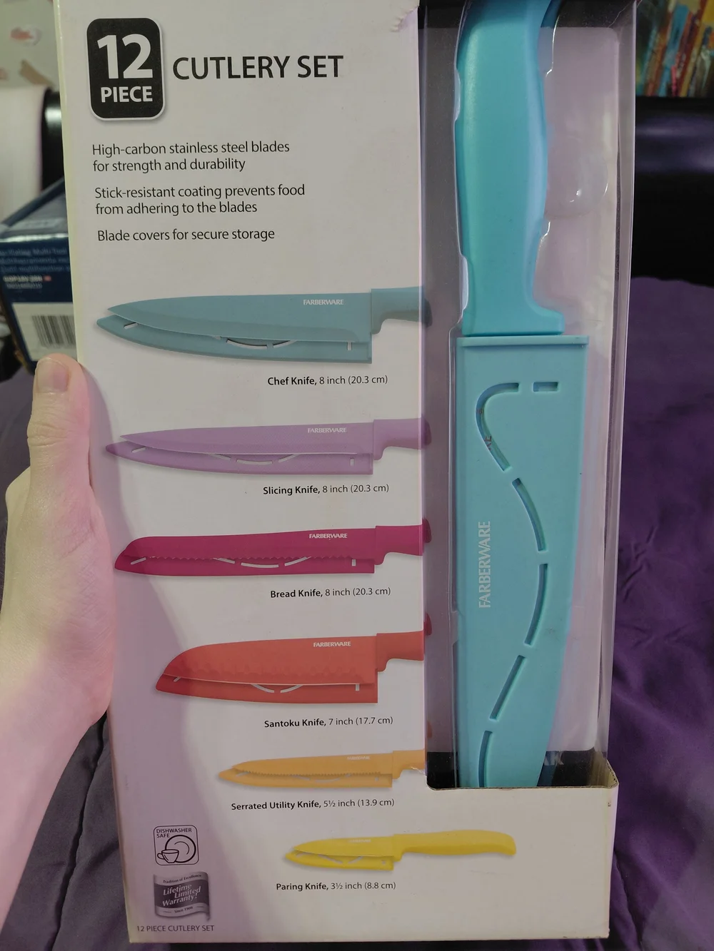 Farberware 12-Piece Cutlery Set - Turquoise